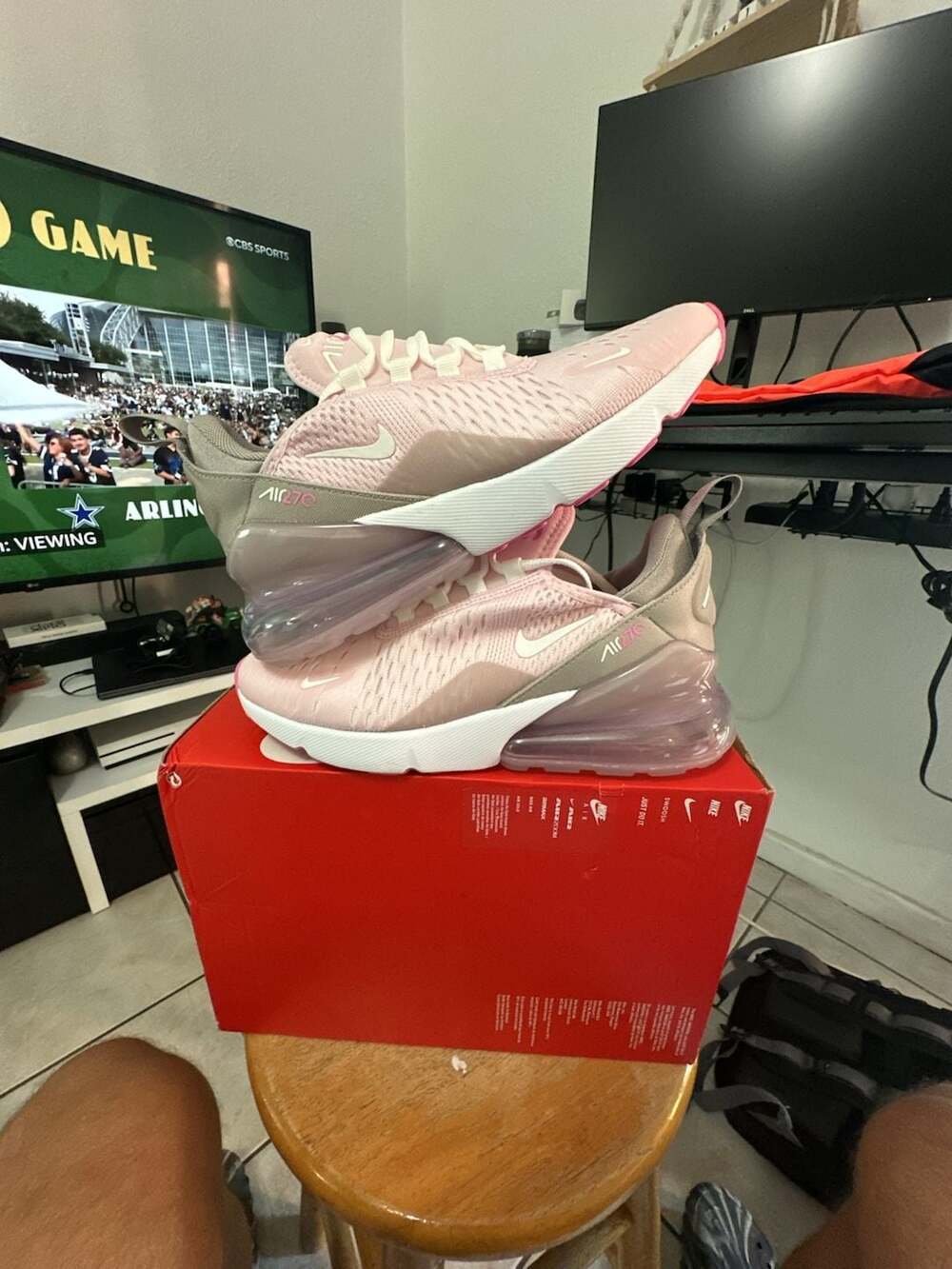 Nike Air Max 270 Pink Oxford Metallic Silver